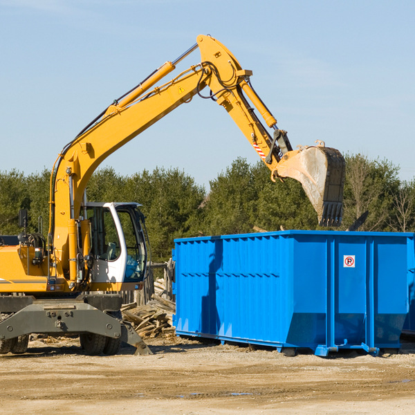 can i choose the location where the residential dumpster will be placed in Calliham TX